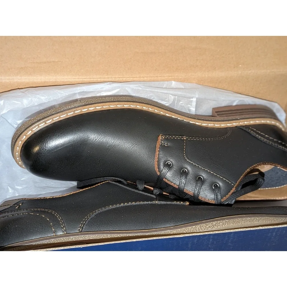 Dockers Bronson Business Casual‎ Shoes Black Mens Size 10 M Oxford Dress NEW